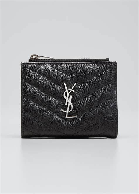 ysl monogram bifold leather wallet.